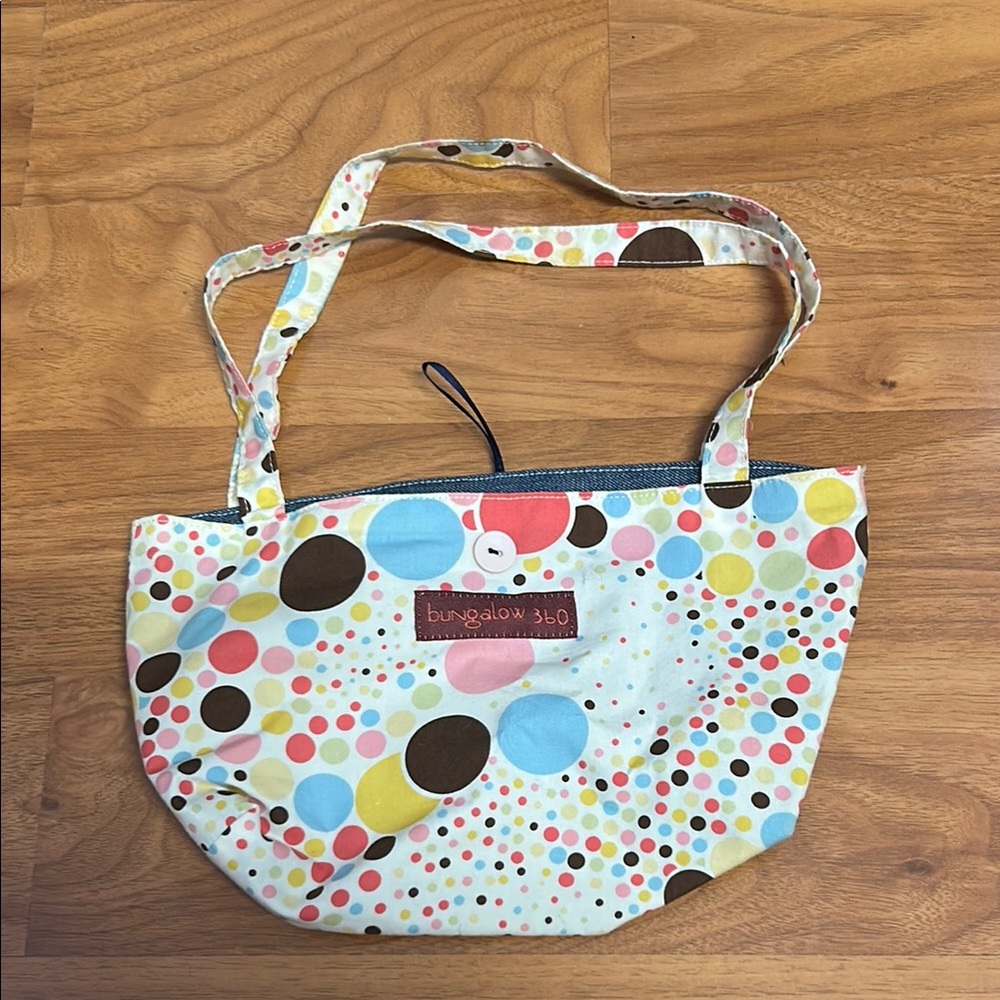 Bungalow 360 Reversible Polka Dot Tote Bag - Multicolor